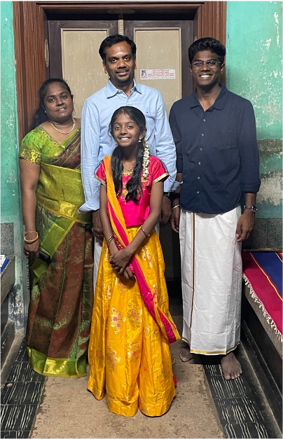 Muthu's immediate family