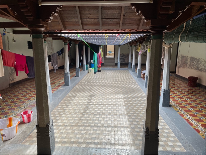 Atrium in Muthu's family's ancestral home